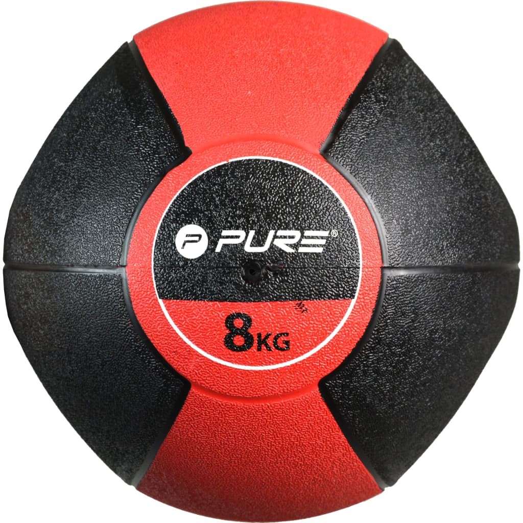 Pure2Improve Medicine Ball with Handles 8 kg Red